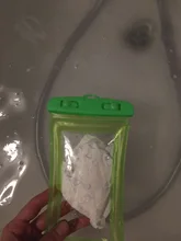 Runseeda-bolsa de aire flotante de 6 pulgadas, bolsa de natación impermeable, bolsa del teléfono móvil, funda para teléfono móvil para nadar, bucear, surfear, usar en la playa