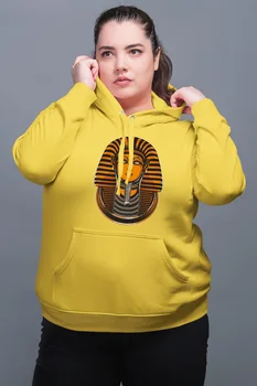 

Angemiel Wear Egyptian Pharaoh Yellow Women 'S Hooded Sweatshirt