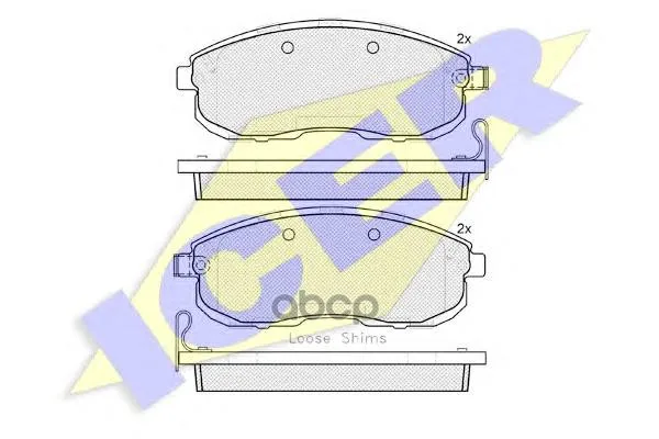 181882-200_колодки Дисковые Передние! Nissan Teana 2.3-3.5 08 Icer 181882200 Icer арт. 181882200