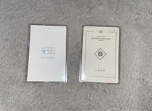 Película de tarjeta parpadeante láser de vidrio de Gema rota, funda holográfica para tarjeta de foto, Idol, Tarot, YGO Ultra, Protector de tarjeta, 100 Uds.