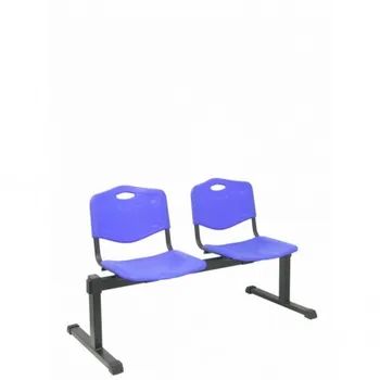 

B2PIAZ bencada Cenizate 2 seater with blue injected plastic seat PIQUERAS and CRESPO
