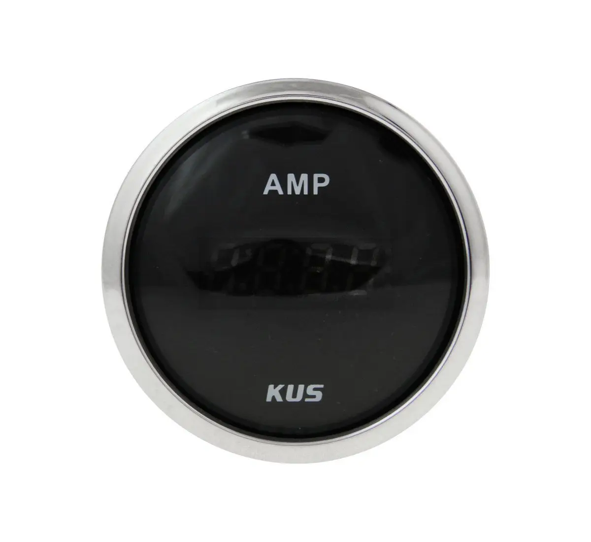 Амперметр цифровой-/+50 А, черный циферблат, нержавеющий ободок, д. 52 мм KY26004