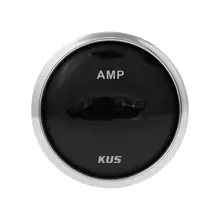 Амперметр цифровой-/+50 А, черный циферблат, нержавеющий ободок, д. 52 мм KY26004