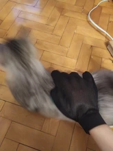 Glove Massage Pet-Grooming-Glove Deshedding-Brush Dog for Cat with Long Short-Fur Effective
