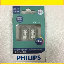 Philips W5W T10 12v 1w 6000k Светодиодная габаритная лампа() "11961ULWX2"