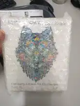 Rompecabezas de madera para niños y adultos, juegos de animales de juguete, dificultad, zorro, gato, León, Lobo, cada pieza es de dibujos animados