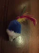 10Pcs/lot Soft Fleece False Mouse Cat Toys Colorful Feather Funny Playing Toys For Cats