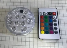 Submersible-Light Vase-Bowl Battery-Operated Underwater-Night-Lamp Led 10leds Garden