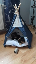 Cat Bed House Teepee Cushion Pet-Tent Puppy Available Outdoor Portable For Dog with Thick