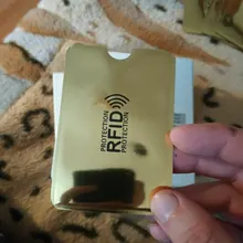 Anti Rfid de aluminio para hombre, billetera con bloqueo de lector, tarjetero para tarjetas bancarias, Banco de identificación, funda protectora de Metal para tarjetas de crédito, NFC, 6x9cm