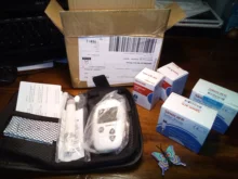 Accu-medidor de glucosa en sangre, tiras de prueba, equipo para medir la glucosa para diabéticos, monitor de azúcar en sangre, medidor para diabéticos, 50/100 Uds.