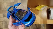1:32 modelo Tesla X coche en miniatura de aleación con tirar juguete electrónico con simulación de luces y música modelo juguetes para niños de regalo