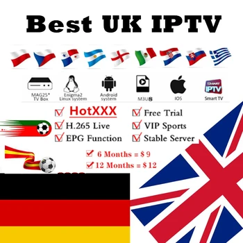 

2020Best German IPTV Subscription UK IPTV Europe FR German Poland Dutch Spain Portugal with XX IPTV M3U For Magxx Android Engima