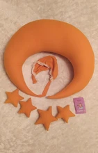Conjunto de accesorios de fotografía recién nacido, 5-6 unidades, accesorios, almohada de bebé posando, almohada de media luna, estrellas y sombrero, accesorios de fotografía para bebé