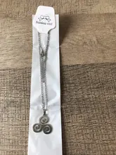 De moda Triskel Triskelion colgantes y collares para mujeres Acero inoxidable Allison Argent Teen Wolf collares para hombre, joyería de regalo