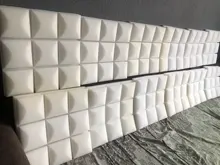 Panel de espuma acústica para estudio tambor de esponja de absorción de sonido, tratamiento de silencio para habitación KTV, espuma insonorizada de pared de poliuretano, 6/12/24 Uds.