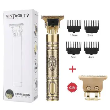 

Rechargeable Hair Clipper Set 0mm T Blade Head Trimmer Electric Shaver Men Barber Hair Cutting Machine Cordless Shaving Razor
