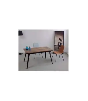 

Extensible dining table Md-Branch cover in walnut.