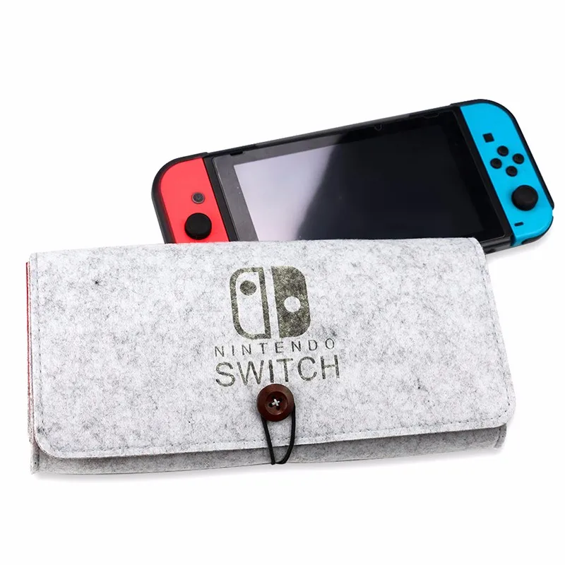 

Storage Bag For Nintendo Switch Console Portable Carrying Case Cover For Nintend NS Switch Game Console Protective Bag Gray