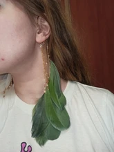 SUKI-pendientes bohemios con gancho para la oreja para mujer, aretes sin Piercing, accesorios de borlas largas, joyería