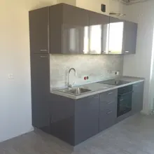 Frap-grifo de fregadero de cocina de acero inoxidable, rociador con pintura en aerosol negra, mezclador de agua fría y caliente de un solo Mango, Y40001/3