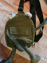 Personalidad niña pequeña bolsa marea de dibujos animados lindo de la rana bolsa de mensajero bolso Unisex bolso de hombro tipo bandolera mujeres bolso