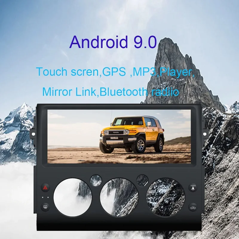 Android 10 0 Восьмиядерный 4 Гб RAM Автомобильный GPS плеер Радио стерео для Toyota FJ Cruiser