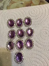 YWXINXI-Accesorios de joyería para manualidades, tablero de diamantes de imitación para invitación de boda, accesorios de ropa, ovalados, 16x20mm, 10 Uds.