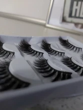 Pestañas postizas 3D de visón gruesas, 5 pares, maquillaje, pestañas llamativas, volumen Natural, suaves, g800