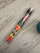 FTK Barguzinsky abeto de luz en la oscuridad 5 unids/lote pesca Float longitud 19-23cm flotador peso 2g-g 6 para la pesca de la carpa