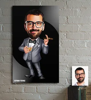 

Personalized Mr Boss Cartoon Wooden Table-3