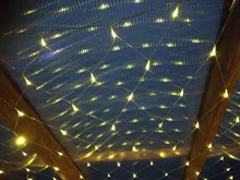 Curtain Garland Fairy-String-Light Led Net Mesh Window Christmas Wedding Party 2x2m 3x2m