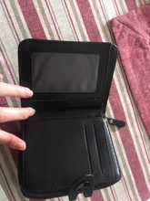 Monedero de cuero para damas, billetera con Clip para billetes, tarjetero