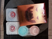 Lentes de contacto Sharingan para Cosplay, Lentes rojas de colores para ojos, Uchiha Sasuke, Hatake, Kakashi