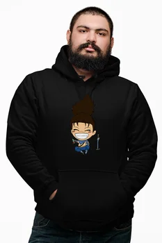 

Angemiel Wear Sit Gülen Yasuo Black Male Hooded Sweatshirt