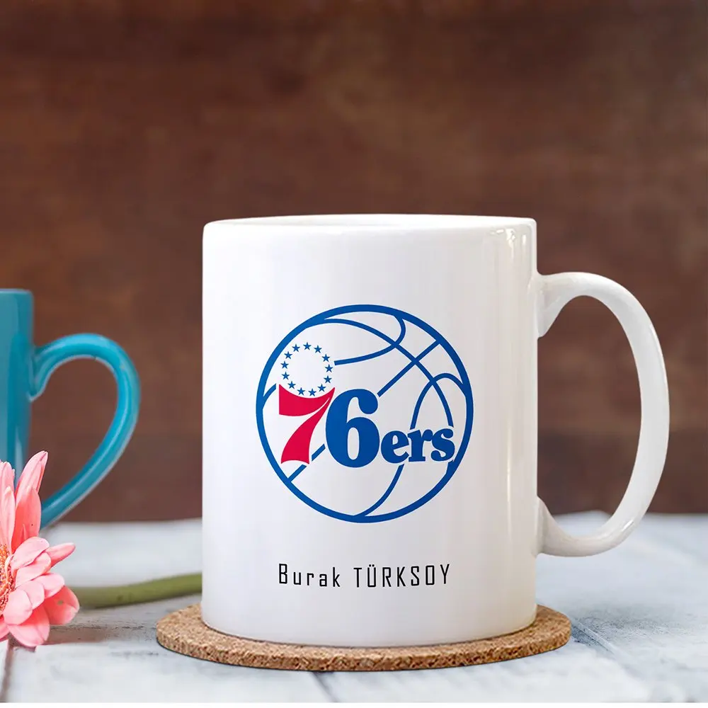 

Personalized NBA Philadelphia 76ers White Mug Cup