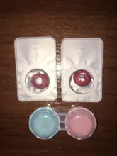 1 par (2 uds) lentes de Color para los ojos Cosplay Halloween contactos de Color lente rojo Hazel gris marrón lentes de contactos ojo