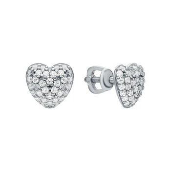 

Silver earrings with cubic zirconia sunlight sample 925