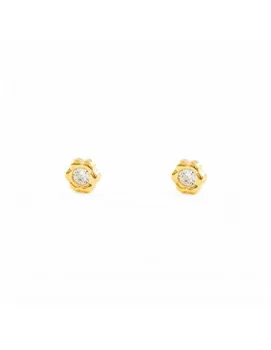 

Earrings girl Daisy with cubic zirconia