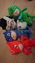 PJ máscaras de dibujos animados de 4 Uds peluche animado figura Catboy Owlette máscaras Gekko figuras de Anime juguetes para niño niña regalo de cumpleaños