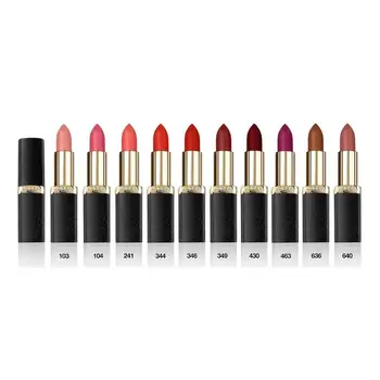 

L'Oréal Paris Color Riche Matte Addiction Lipstick Serie 10 Color Options Pink Burgundy Brown Lipstick MATTE AND INTENSIVE