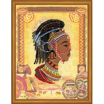 

Рт-0047 set for embroidery Riolis 'African Princess', 30*40 cm