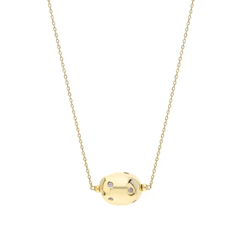 

Silver necklace with zirconium and cubic zirconium sunlight
