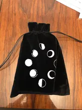 Bolsa de almacenamiento de Tarot de terciopelo, 12 Constelaciones, juego de mesa de cartas, Mini bolsa con cordones, juego de mesa