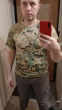 Camiseta táctica de camuflaje de manga corta para hombre, camiseta de combate de secado rápido, camiseta del ejército militar, camisetas de camuflaje para senderismo y caza