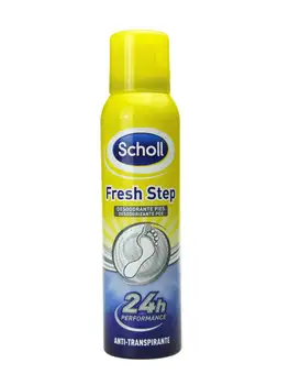 

Scholl fresh step foot spray deodorant 150 ml anti-Perspirant Deodorant with anti-odour protection for 24 hours