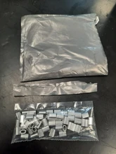 50 Uds 1/32 ~ 5/16 agujero manguitos de aluminio para cables virola para Cable se detiene para Snare de Clip de cuerda de alambre de Swage trampa accesorio de barril