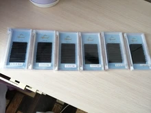 AGUUD-pestañas de visón falso individuales, extensión de pestañas negras de seda coreana, Natural, mate, 0,03-0,20mm