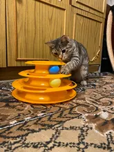 3 Levels Pet Cat Toy Funny Tower Tracks Disc Cat Tracks Toys Training Intelligence Amusement