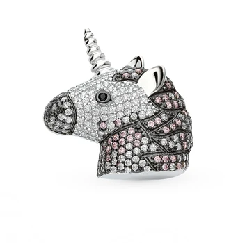 

Silver brooch with cubic zirconia sunlight sample 925